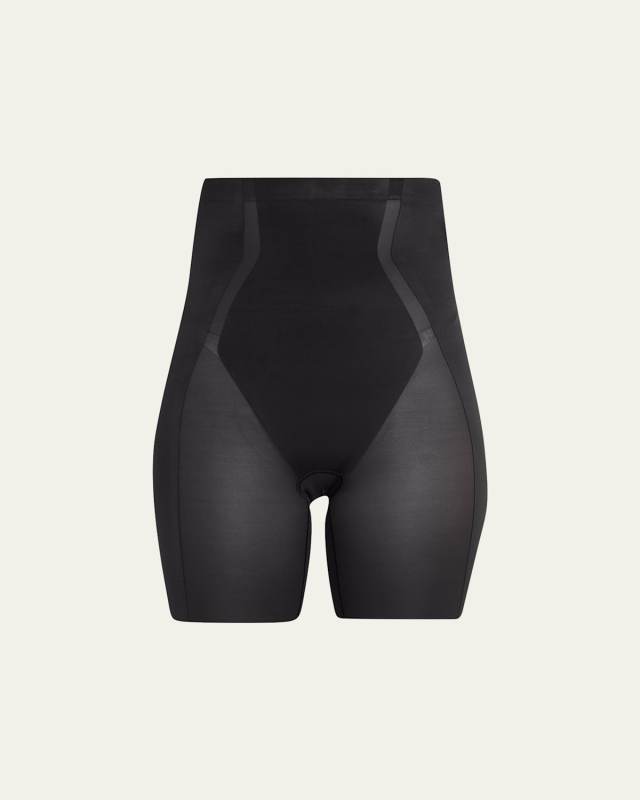 Haute Contour High-Waisted Mid-Thigh Shorts